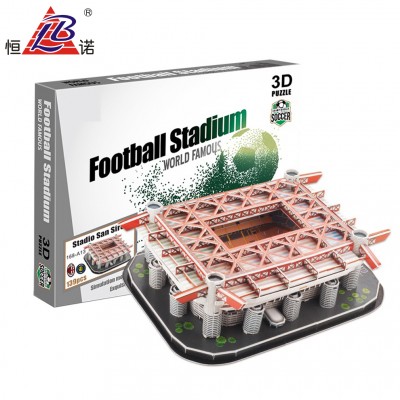 San Siro Stadium Model Mini Football Toy Stadium 3D Puzzle With 139PCS