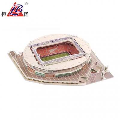 105 PCS Emirates Stadium Puzzle Model Paper 3D Stadium Puzzle With 10P