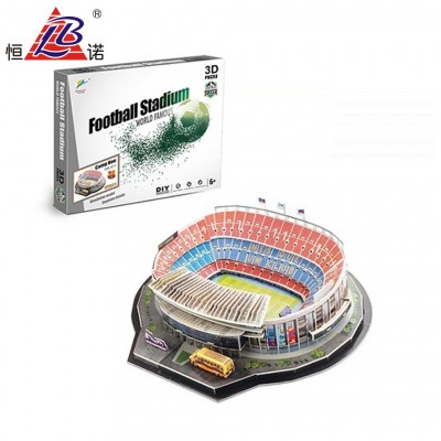 Nou Camp Model Stadium Toy 3D Puzzle Football Stadium Model With EN71