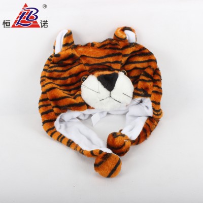 Cute tiger shape winter hat with earflap